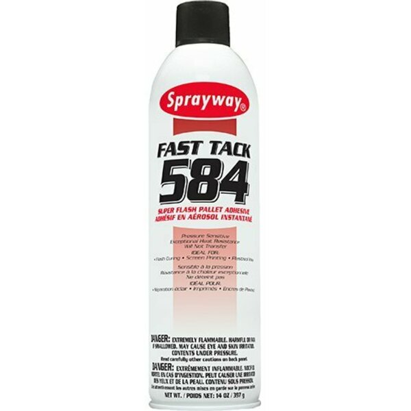 Sprayway Fast Tack 584 Super Flash Pallet Adhesive, 12PK SW584